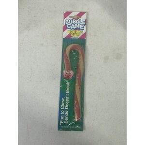 Vintage 1995 Amurol‎ Bubble Cane Fruit Bubble Gum Christmas Candy 1.6oz New NOS